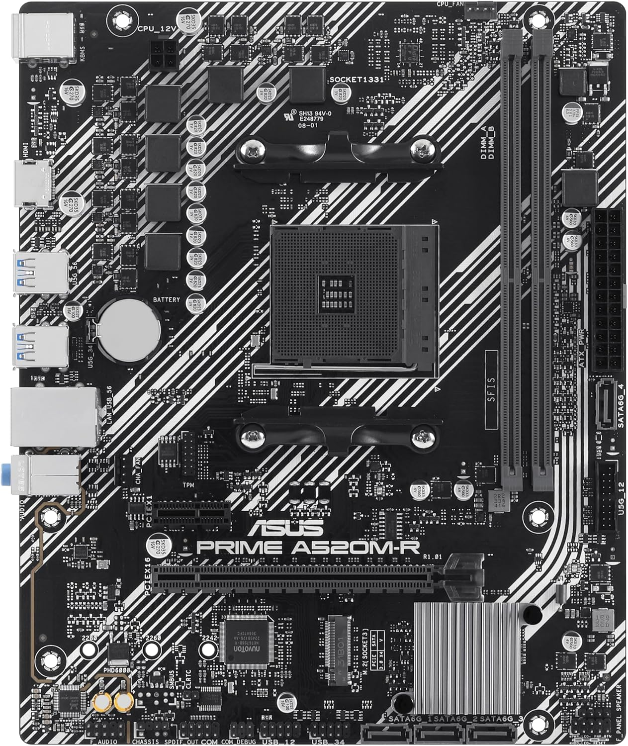Asus Prime A520M-R AMD AM4 DDR4 Micro ATX AnakartAsusEkran KartıB07112
