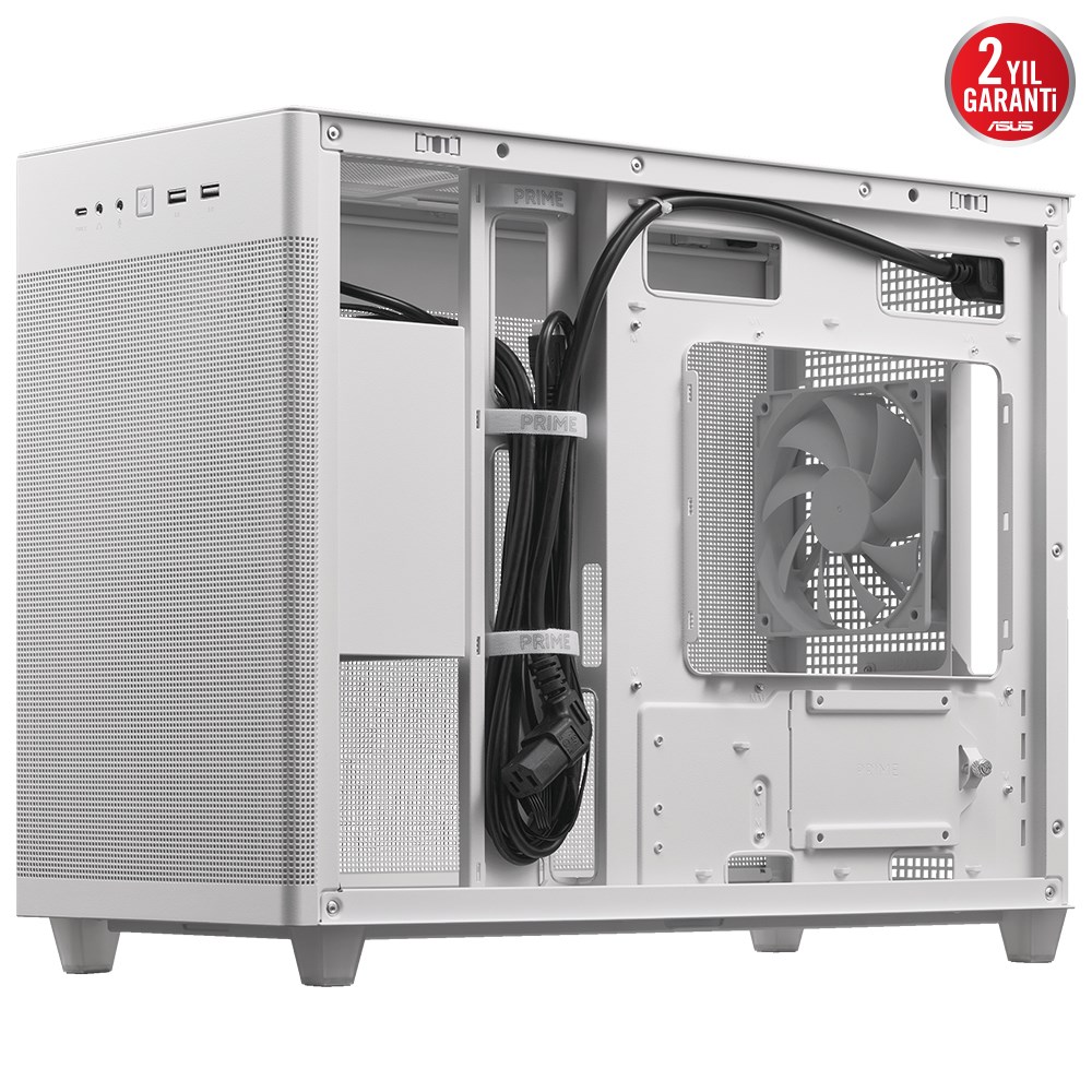ASUS PRIME AP201 MESH WHITE Gaming Micro-Tower PC Kasası Beyaz / 90DC00G3-B39000