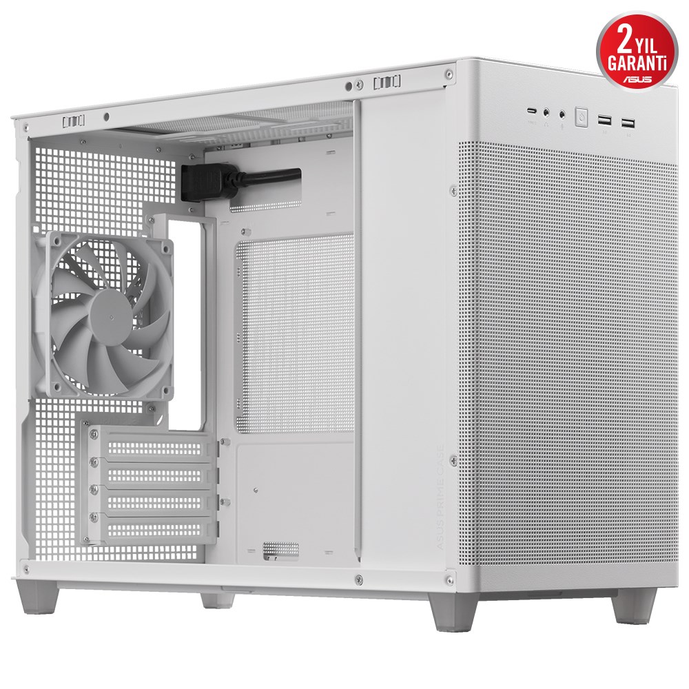 ASUS PRIME AP201 MESH WHITE Gaming Micro-Tower PC Kasası Beyaz / 90DC00G3-B39000