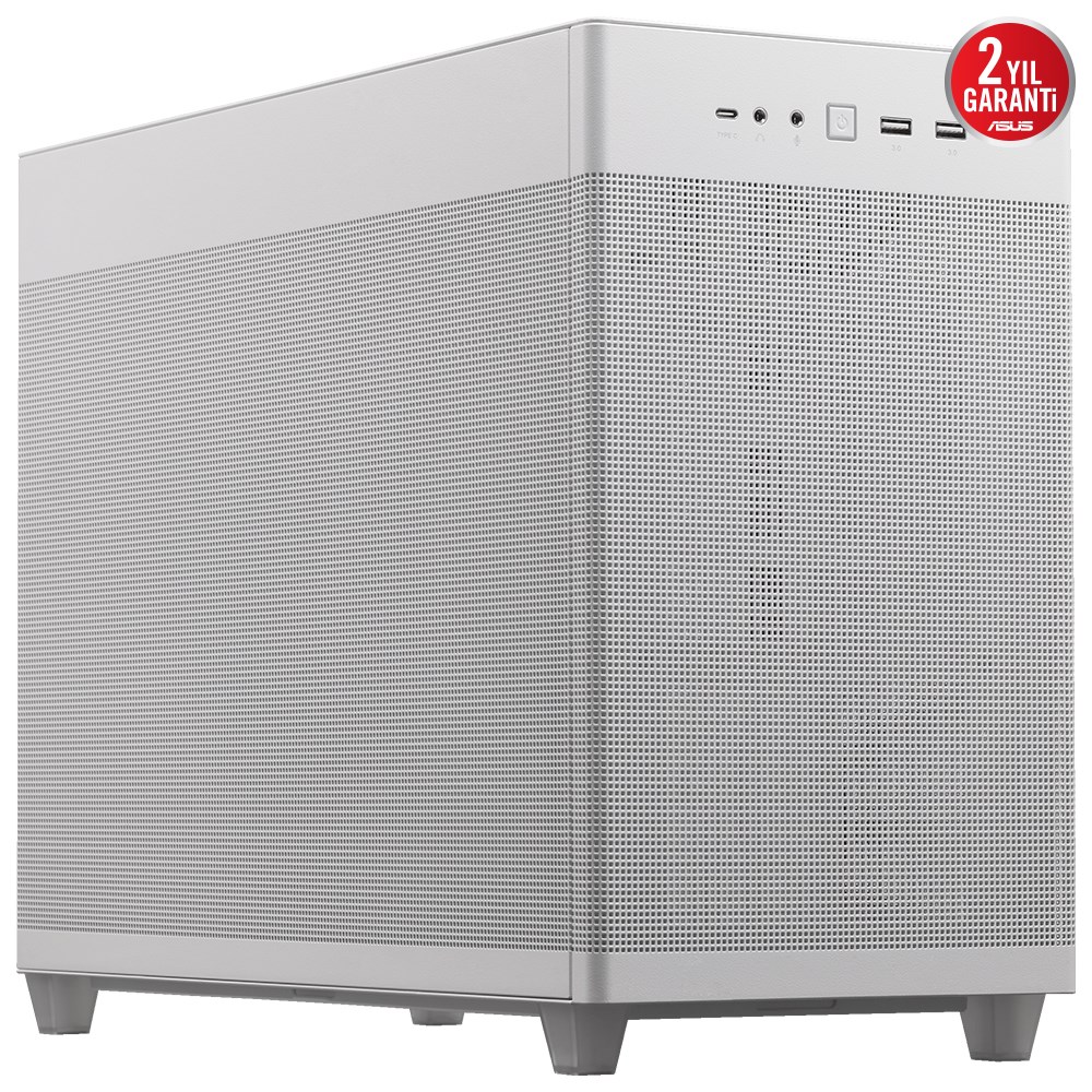 ASUS PRIME AP201 MESH WHITE Gaming Micro-Tower PC Kasası Beyaz / 90DC00G3-B39000