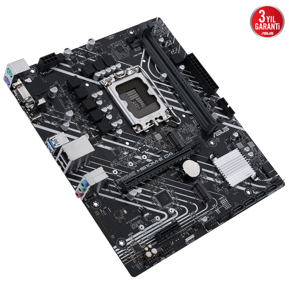 ASUS PRIME H610M-E D4 CSM DDR4 HDMI-DP PCIE 4.0 1700p mATX Kurumsal Anakart