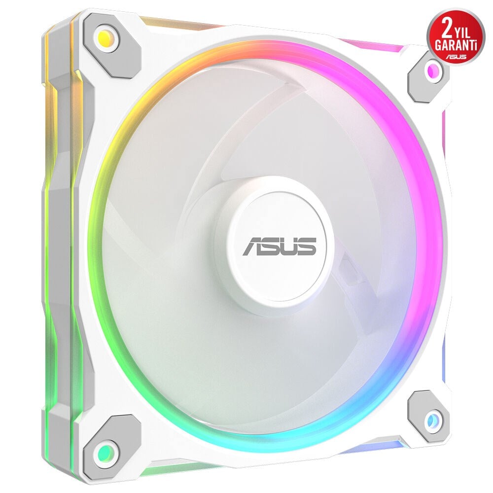 ASUS Prime MR120 Reverse Blade ARGB 120mm Kasa ve Radyatör Fanı (Ters Kanat - Beyaz) / 90DA00L3-B09000