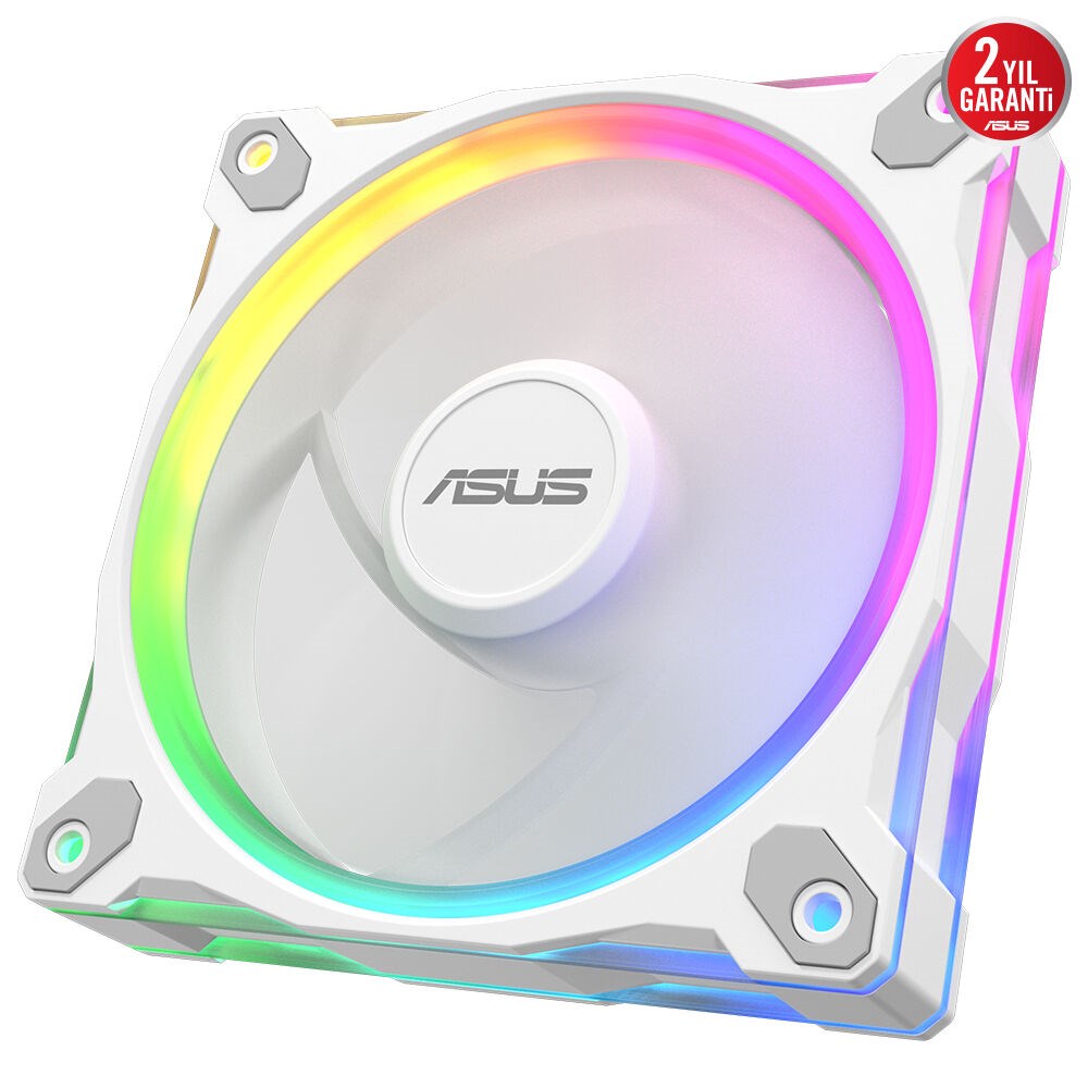 ASUS Prime MR120 Reverse Blade ARGB 120mm Kasa ve Radyatör Fanı (Ters Kanat - Beyaz) / 90DA00L3-B09000