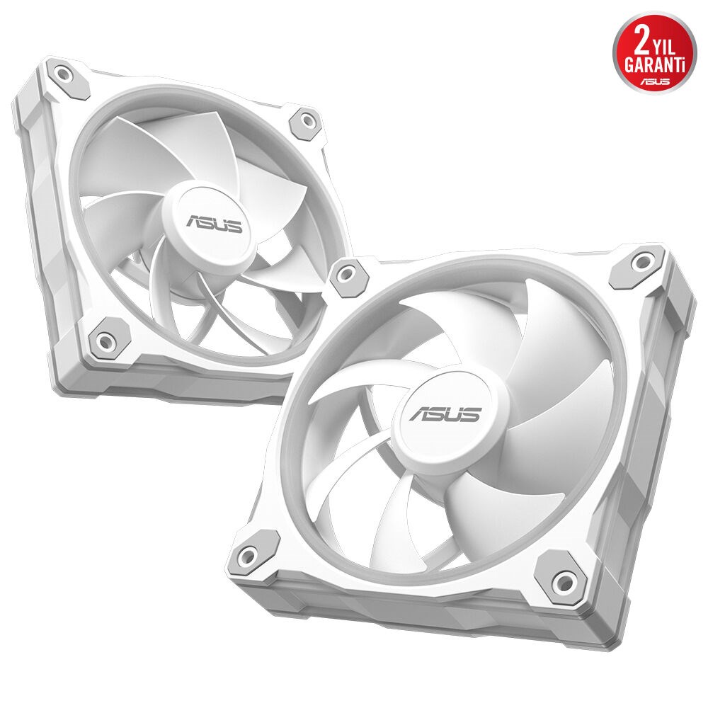 ASUS Prime MR120 Reverse Blade ARGB 120mm Kasa ve Radyatör Fanı (Ters Kanat - Beyaz) / 90DA00L3-B09000