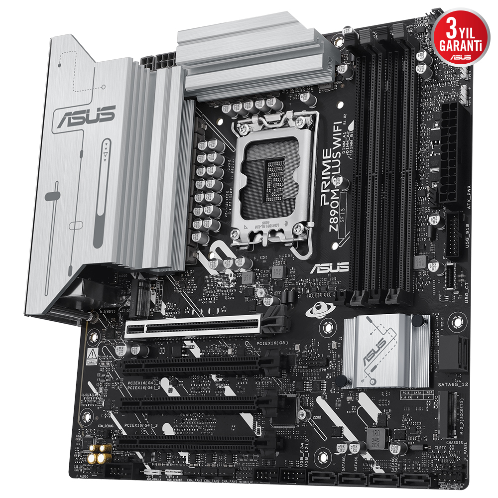 ASUS PRIME Z890M-PLUS WIFI6 DDR5 HDMI-DP TYPEC PCIE 5.0 1851p mATX