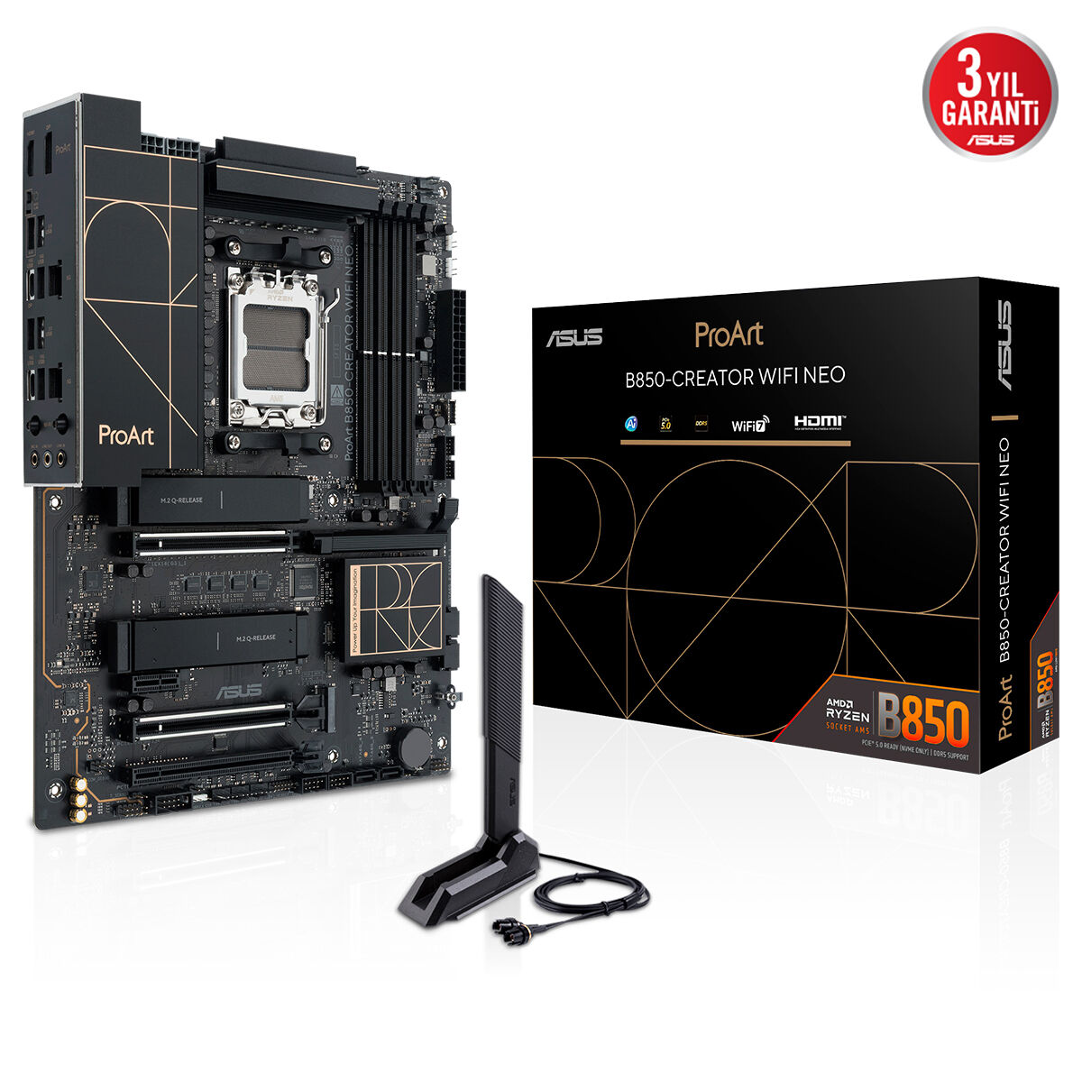 ASUS PROART B850-CREATOR WIFI NEO DDR5 HDMI-DP PCIE 5.0 AM5 ATX