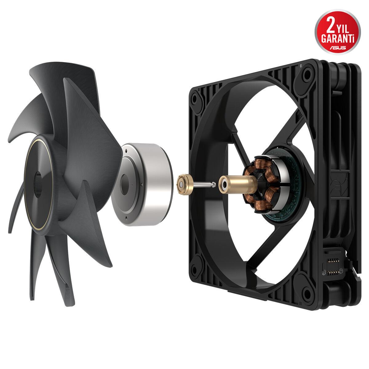 ASUS ProArt PF120 Siyah 120mm PWM Kasa/Radyatör Fanı (3'lü Paket + Kontrolcü) / 90DA00M0-B09020