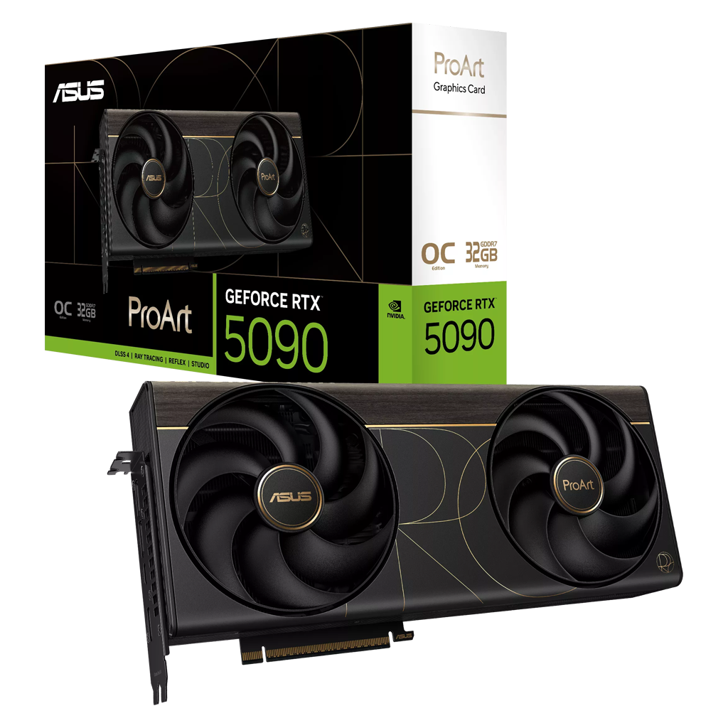 ASUS PROART-RTX5090-O32G, 32Gb, 512Bit, GDDR7, 1xHDMI, 2xDP, 1xType-C, GAMING Ekran Kartı