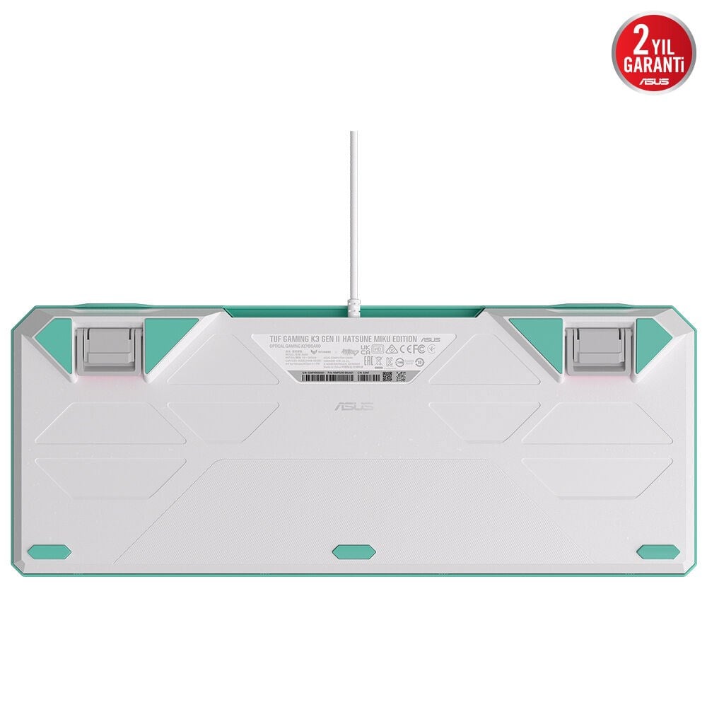 ASUS RA09 TUF GAMING K3 GEN II MIKU/RD/TR/PBT RED SWITCH AURA SYNC RGB IP57 MEKANIK GAMING KLAVYE