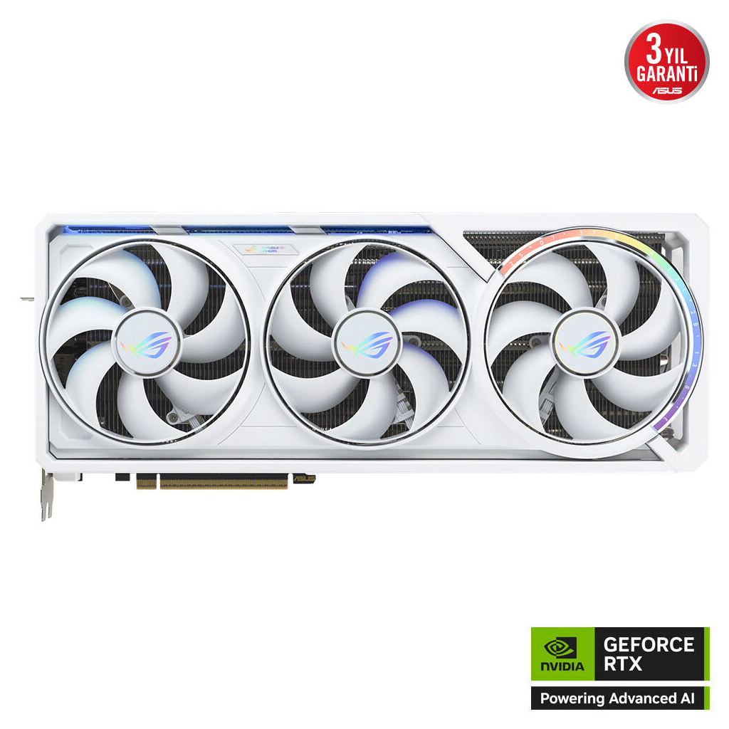 ASUS ROG-ASTRAL-RTX5090-O32G-WHITE, 32Gb, 512Bit, GDDR7, 2xHDMI, 3xDP GAMING Ekran Kartı