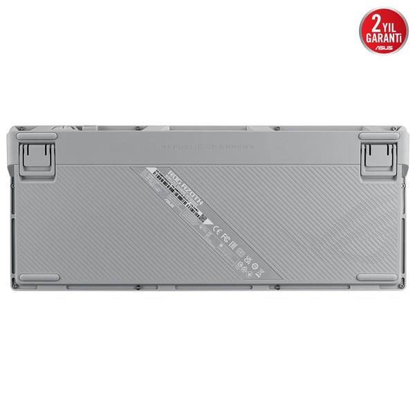 ASUS ROG Azoth ROG NX Snow Switch RGB Kablosuz Türkçe Mekanik Beyaz Gaming Klavye