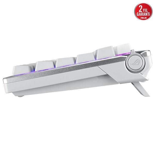 ASUS ROG Azoth ROG NX Snow Switch RGB Kablosuz Türkçe Mekanik Beyaz Gaming Klavye
