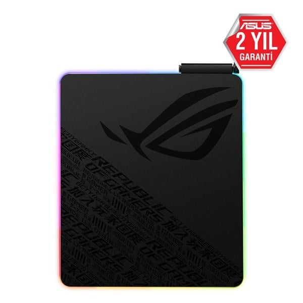 Asus Rog Balteus Qı Rgb Gamıng Mouse Pad Aura Sync Rgb Sert Yüzey Usb Geçişi Kaymaz Kauçuktan Taban Kablosuz Sarj