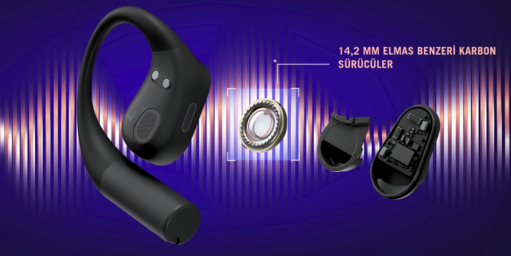 ASUS ROG Cetra Open Wireless Bluetooth Kulak Arkası Oyuncu Kulaklığı (O701) / 90YH0450-BTUA00