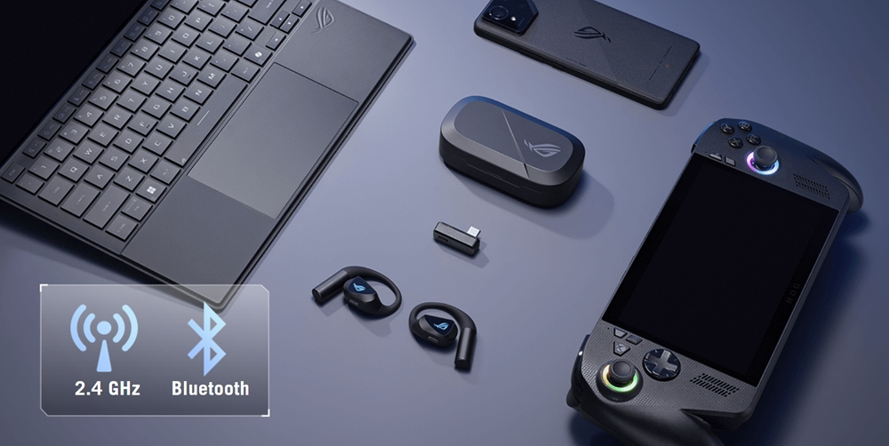 ASUS ROG Cetra Open Wireless Bluetooth Kulak Arkası Oyuncu Kulaklığı (O701) / 90YH0450-BTUA00