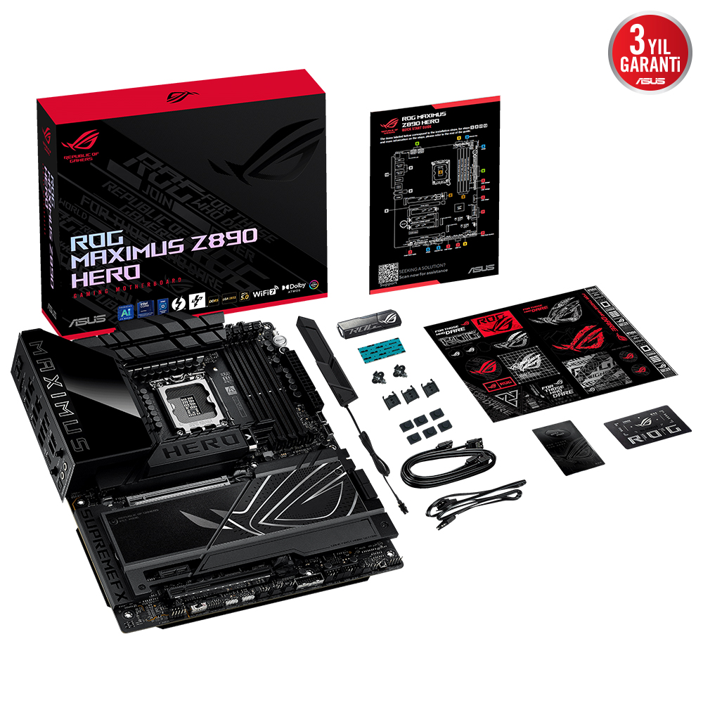 ASUS ROG MAXIMUS Z890 HERO DDR5 HDMI-DP TYPEC PCIE 5.0 1851p ATX