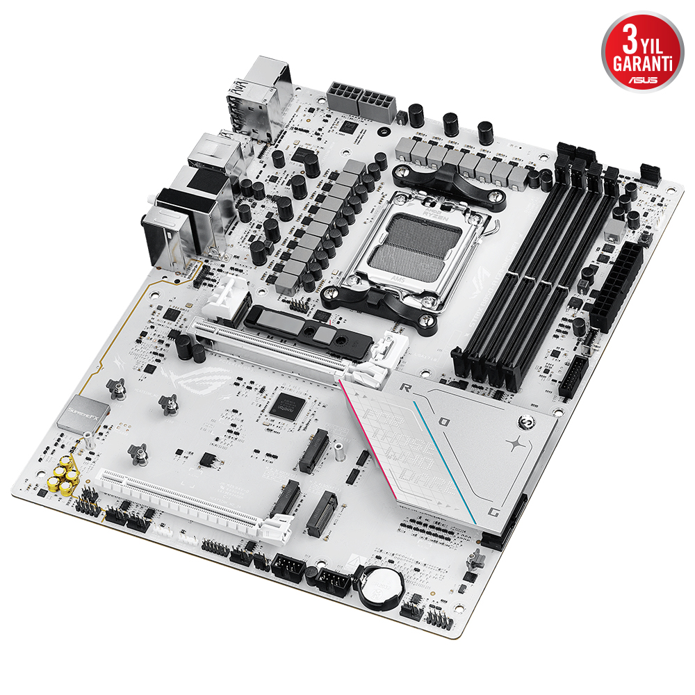 ASUS ROG STRIX B850-A GAMING WIFI7 DDR5 HDMI-DP PCIE 5.0 AM5 ATX BEYAZ