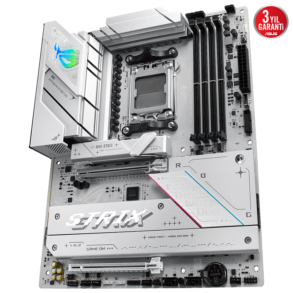 ASUS ROG STRIX B850-A GAMING WIFI7 DDR5 HDMI-DP PCIE 5.0 AM5 ATX BEYAZ