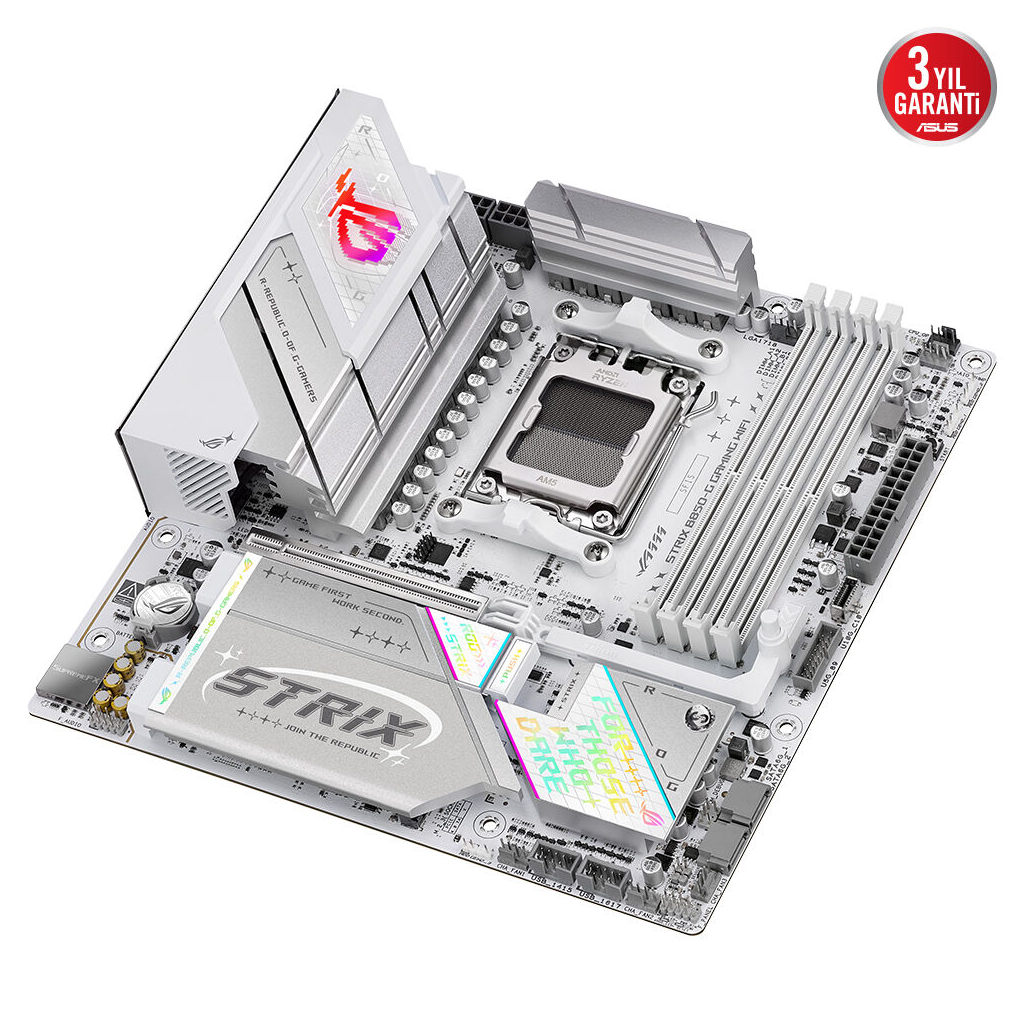 ASUS ROG STRIX B850-G GAMING WIFI, 4xDDR5, 4x M2, HDMI, DP, 2xType-C, Wi-Fi 7, Bluetooth v5.4, AM5 Soket GAMING Anakart