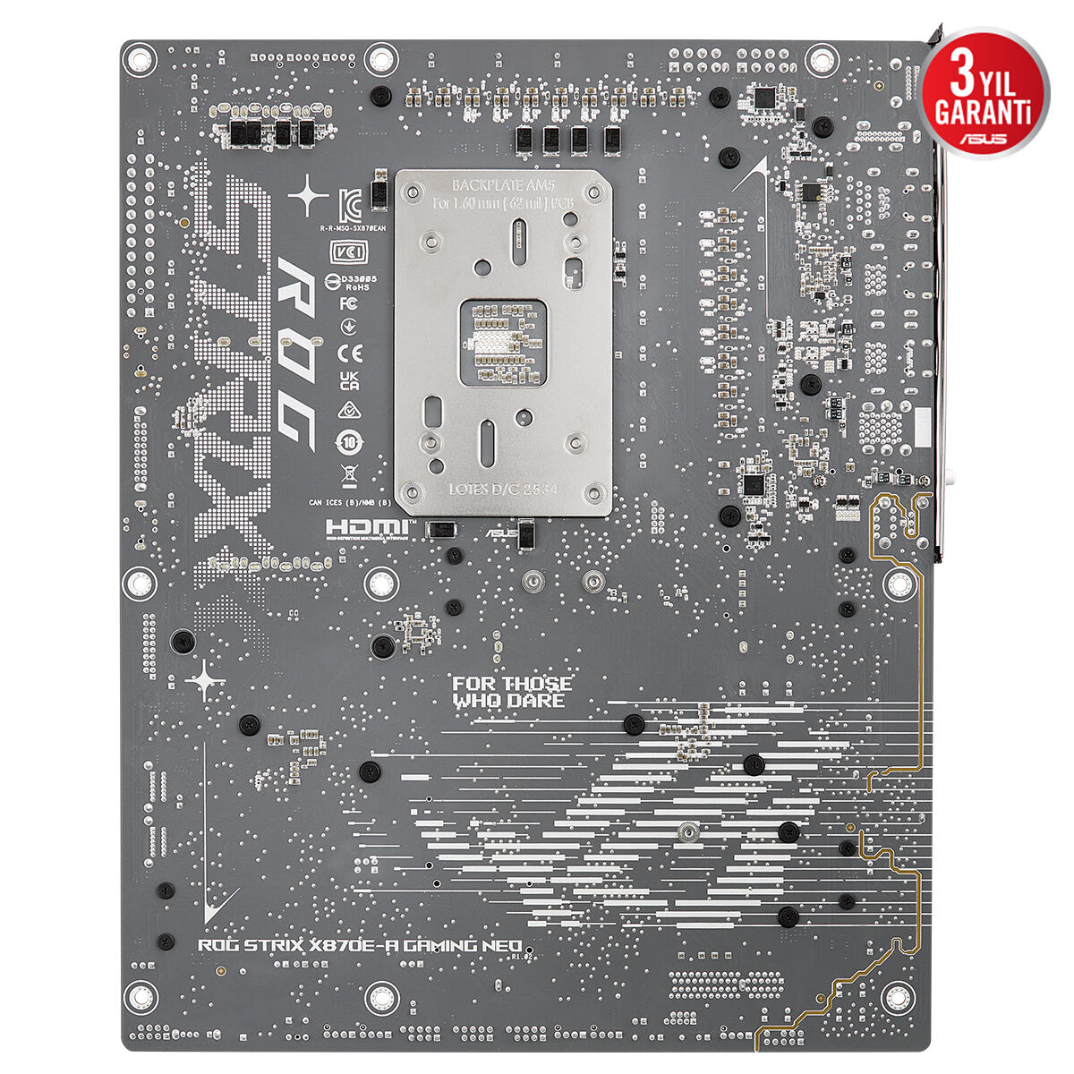 ASUS ROG STRIX X870E-A GAMING WIFI7 NEO DDR5 HDMI-DP PCIE 5.0 AM5 ATX Beyaz