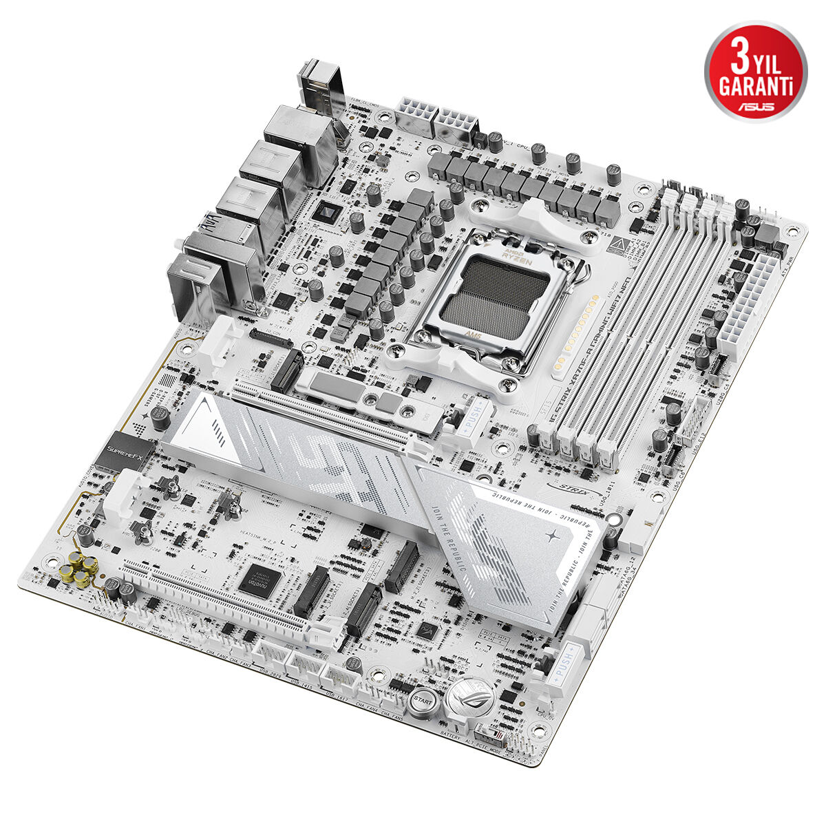 ASUS ROG STRIX X870E-A GAMING WIFI7 NEO DDR5 HDMI-DP PCIE 5.0 AM5 ATX Beyaz