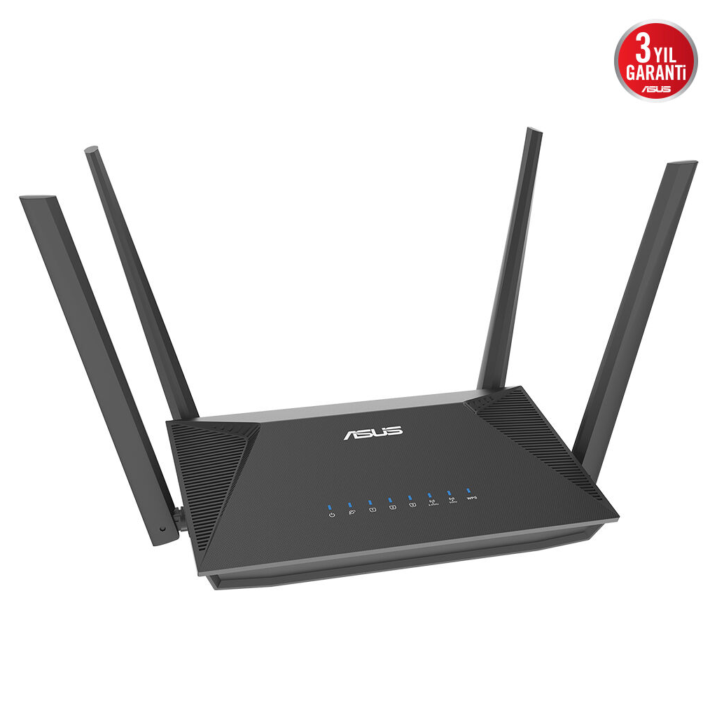 ASUS RT-AX52 Pro, AX3000, 3 Port, 3000Mbps,  Dual Band, WİFİ 6, AiMesh, Extendable Router