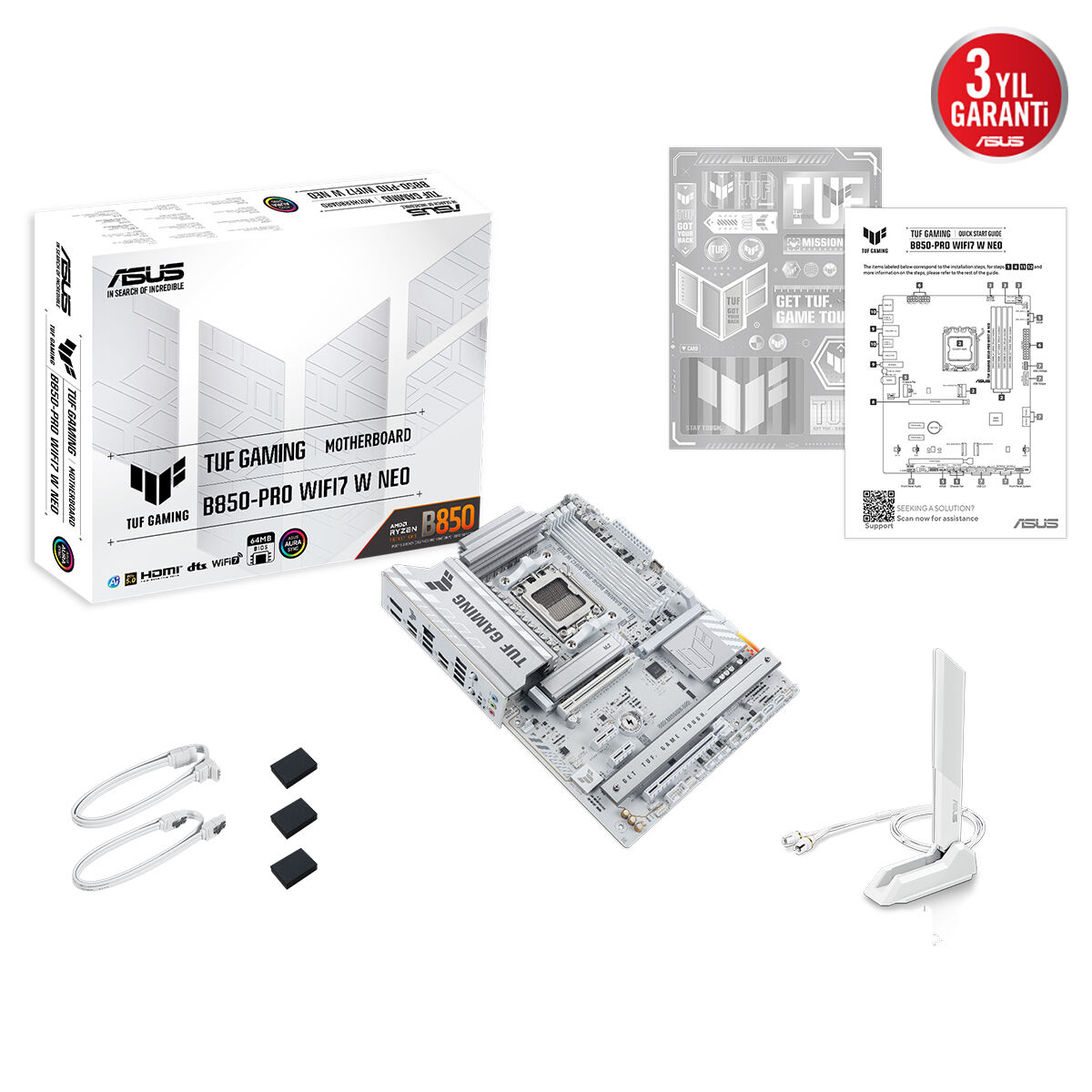ASUS TUF GAMING B850-PRO WIFI7 W NEO DDR5 HDMI-DP PCIE 5.0 AM5 ATX