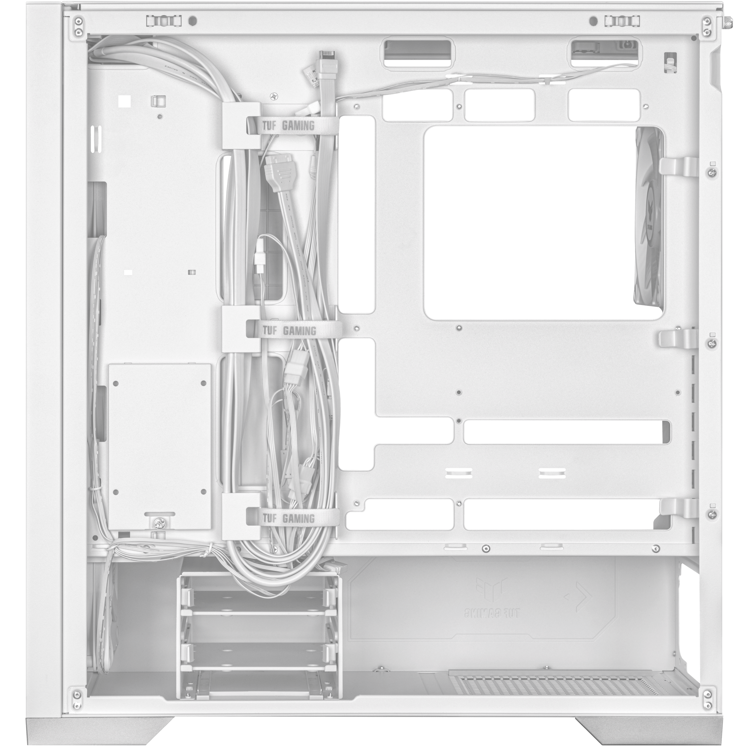 ASUS TUF GAMING GT302 TG ARGB Gaming Mid-Tower PC Kasası Beyaz / 90DC00I3-B19000