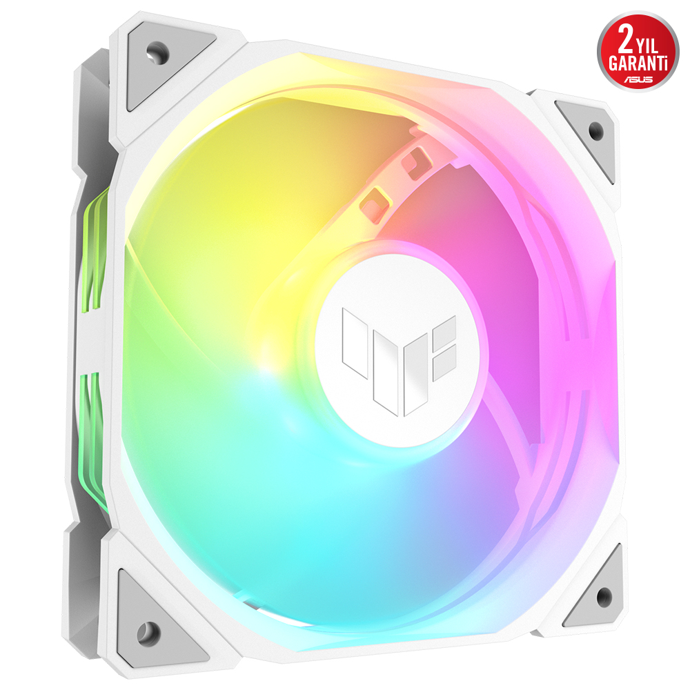 ASUS TUF Gaming TF120 ARGB 120mm Beyaz Soğutucu Kasa Radyatör Fanı