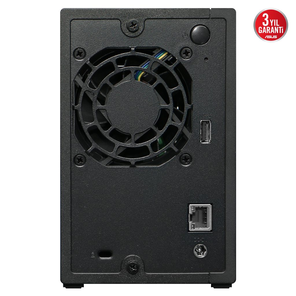 ASUSTOR AS1102TL, 1Gb DDR4 Ram, 2 Yuvalı (2x22TB Destek), 1x2.5GbE Network, USB 3.2, USB 2.0, Tower NAS (Yedekleme) Cihazı