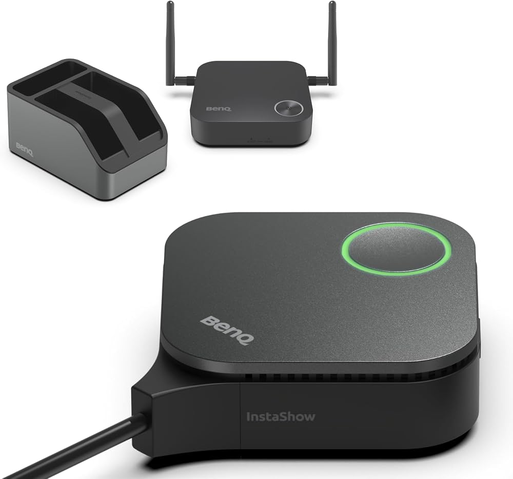 BENQ WDC15 4K Ultra HD HDMI / USB Type-C Sürücüsüz Tak-Çalıştır (Plug & Play) Kablosuz Wi-Fi Ekran ve Sunum Yansıtma Seti