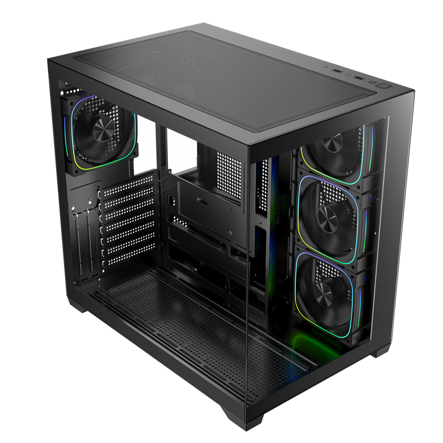 BITFENIX 750W 80+ BRONZE ZAAH BFC-ZAA75KKGKK-4A 4-ARGB Fanlı Gaming Mid-Tower PC Kasası