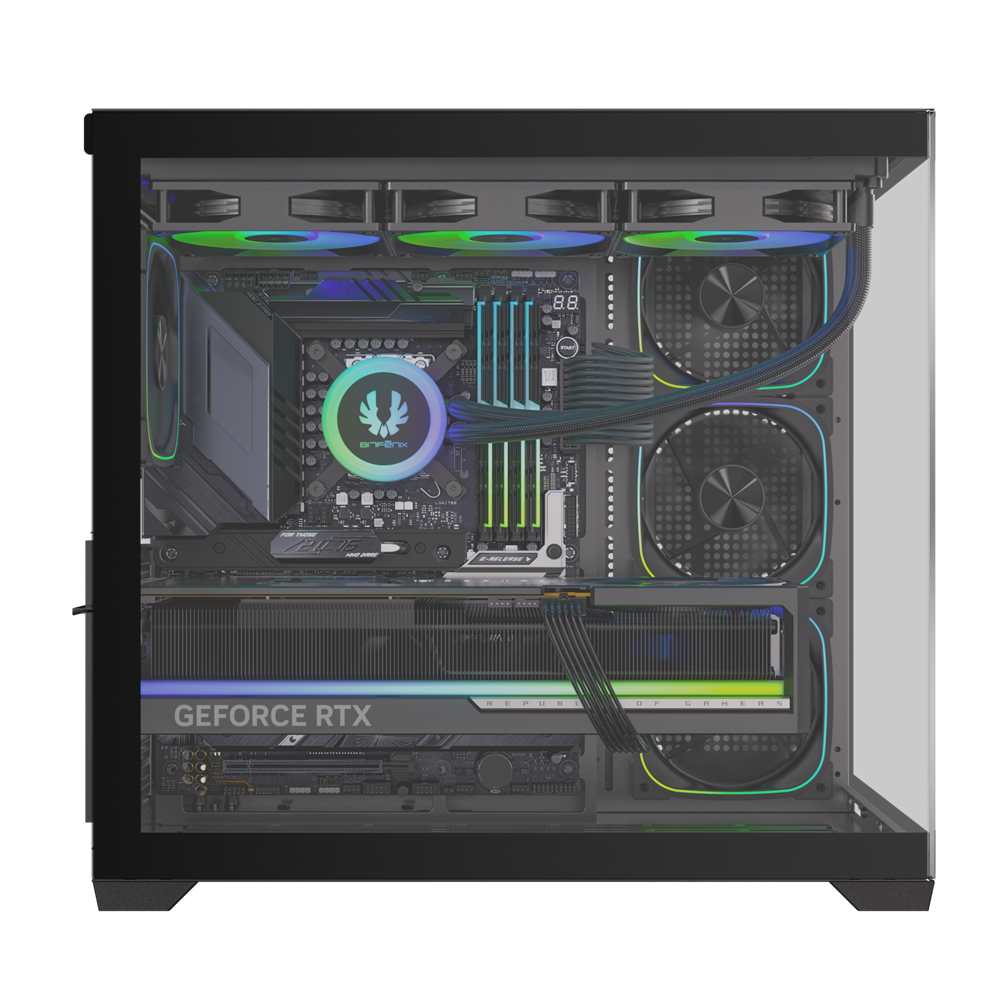 BITFENIX 850W 80+ BRONZE LEO BFC-LEO85KKGKK-4A 4-ARGB Fanlı Gaming Mid-Tower PC Kasası