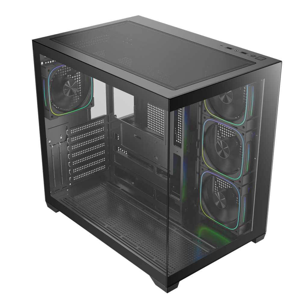 BITFENIX 850W 80+ BRONZE LEO BFC-LEO85KKGKK-4A 4-ARGB Fanlı Gaming Mid-Tower PC Kasası