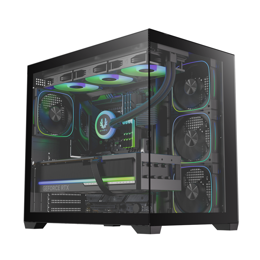 BITFENIX 850W 80+ BRONZE LEO BFC-LEO85KKGKK-4A 4-ARGB Fanlı Gaming Mid-Tower PC Kasası