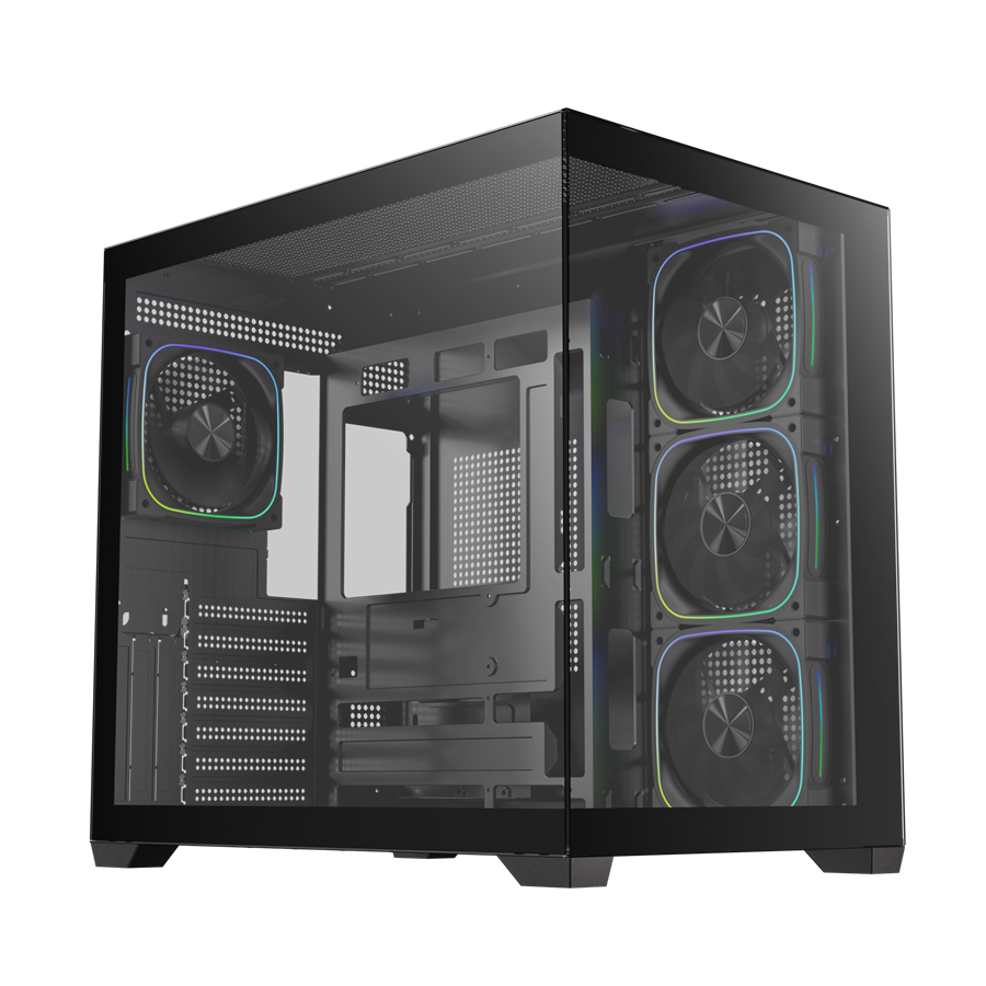 BITFENIX 850W 80+ BRONZE LEO BFC-LEO85KKGKK-4A 4-ARGB Fanlı Gaming Mid-Tower PC Kasası