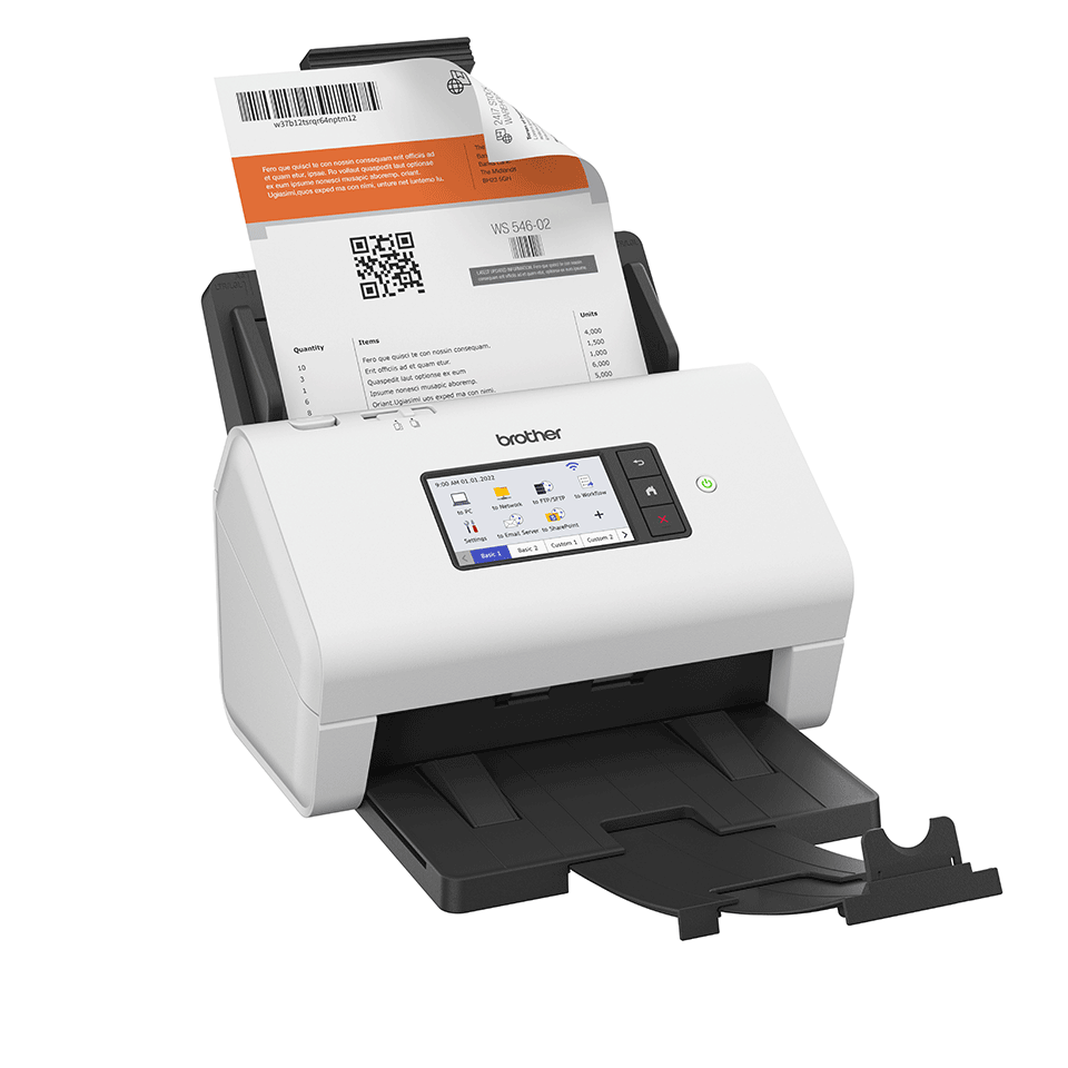 BROTHER A4 ADS-4900W  60ppm Duplex Kablosuz Ağ Tipi Dokunmatik Ekranlı Profesyonel Masaüstü Doküman Tarayıcı