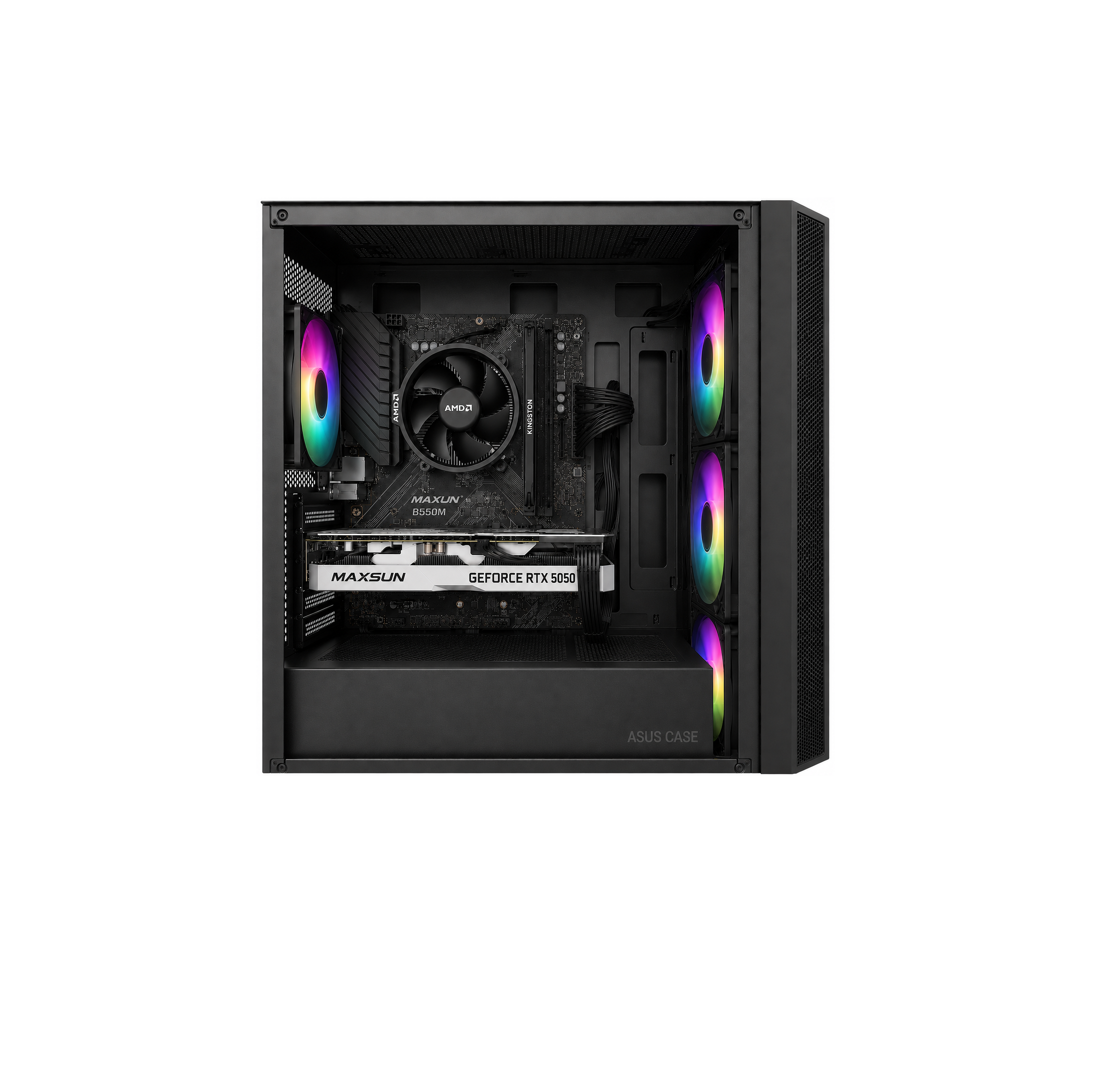 BSD GAMİNG HAZIR PC / RTX5050 8GB BEYAZ / 650W+BRONZ / B550M / RYZEN 5 5500 / 8GB RAM / 480GB SSDBSDMasaüstü BilgisayarBSD-GAMING-V1