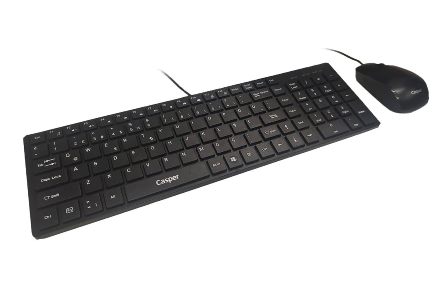 Casper Nirvana KB7900-KM35 Kablolu USB Q Siyah Klavye + Mouse Seti