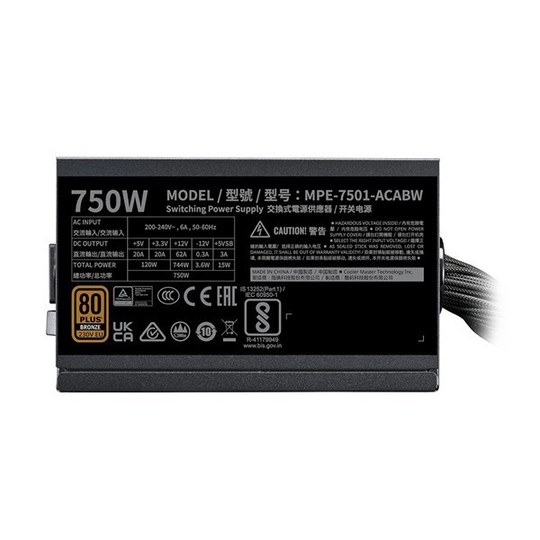 COOLERMASTER 750W 80+ BRONZE TD500 v2 KGNN75-STU Gaming E-ATX PC Kasası