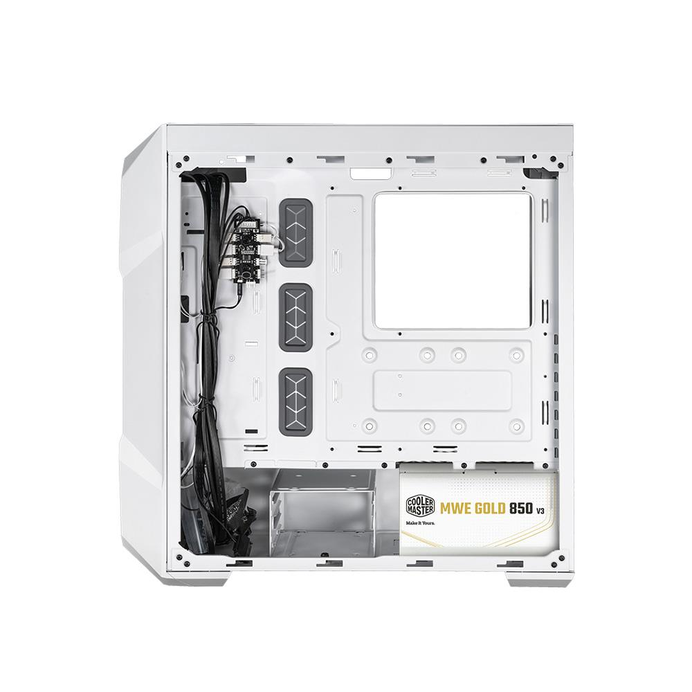 COOLERMASTER 850W 80+ GOLD TD500V2-WGNN85-STU Mid-Tower PC Kasası Beyaz