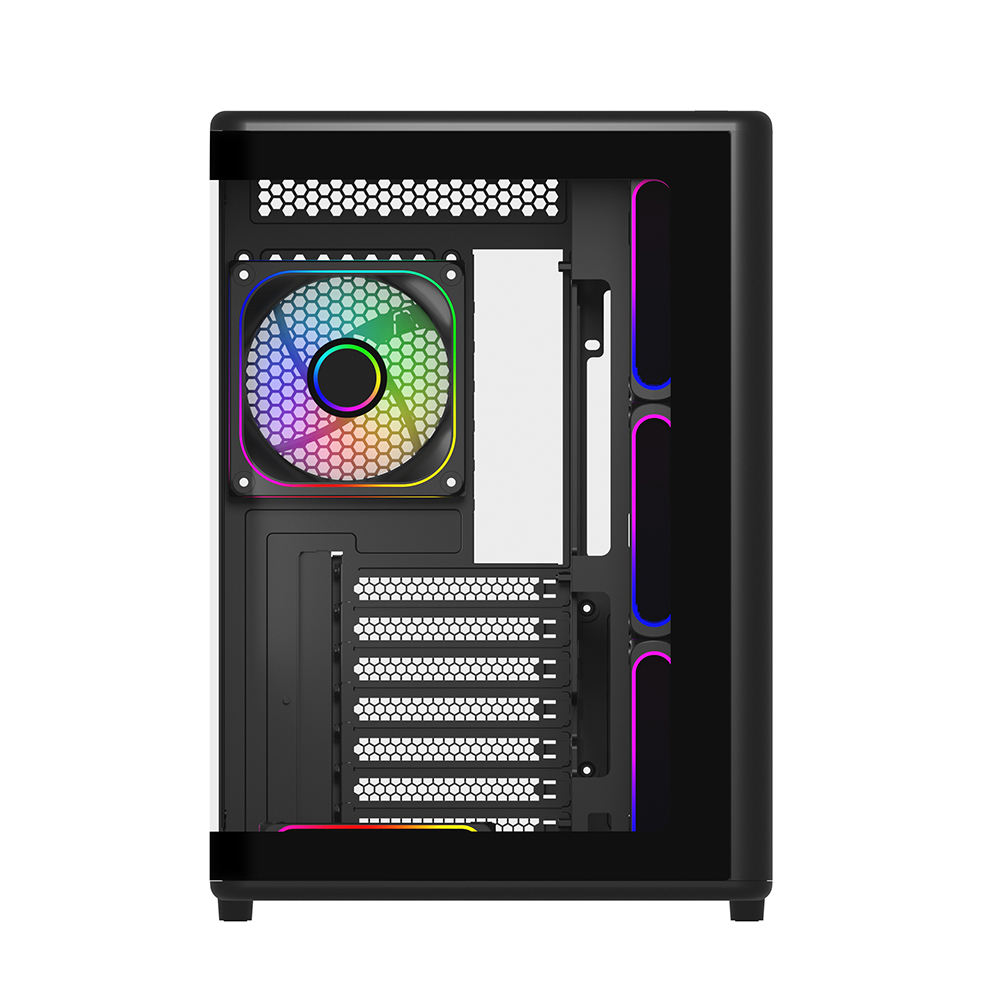 COOLERMASTER ELITE 600 Curve TG E600-KGNN-S02  7x12cm ARGB Siyah Gaming MıdTower PC Kasası