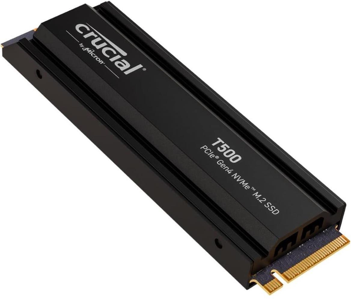 Crucial 2TB T500 PCIe Gen4 NVMe M.2 SSD (7400-7000 MBs) CT2000T500SSD5 Soğutuculu
