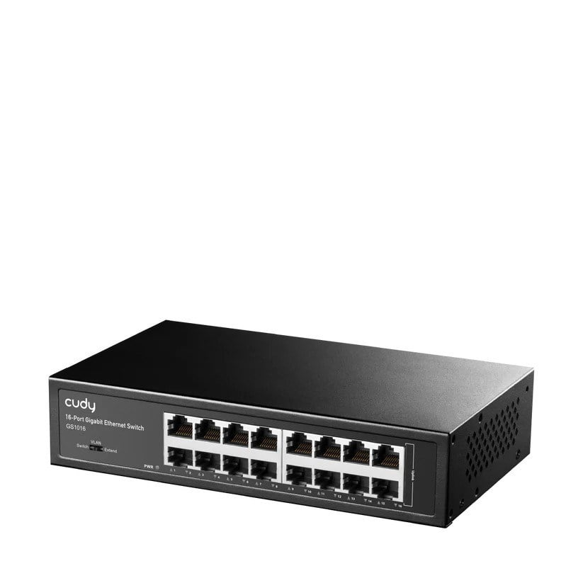 CUDY 16port Gigabit Yönetilemez Switch Metal Kasa GS1016