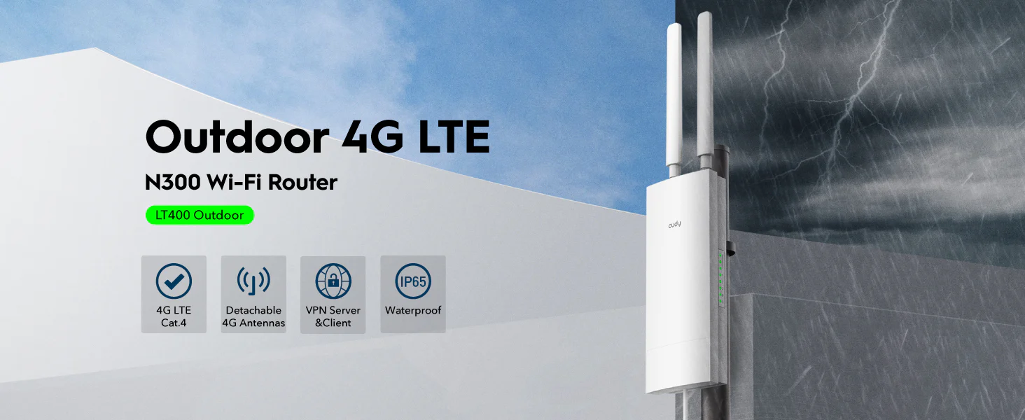CUDY LT400 Outdoor N300 Harici 4G LTE Router