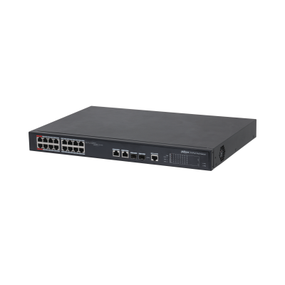 DAHUA 16port 240w FULL PoE PFS4218-16ET-240-V2 GIGABIT 2X SFP Yönetilebilir Switch