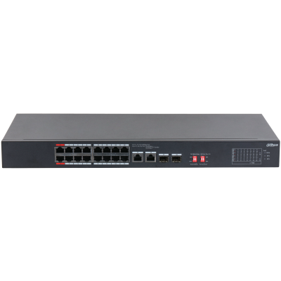 DAHUA 16port PoE 135w 2-SFP 2-Uplink Yönetilemez Switch S3218-16ET-135