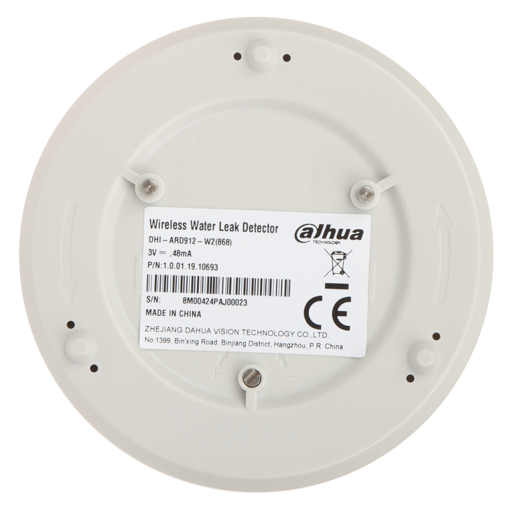 DAHUA ARD912-W2 Kablosuz, Su Sızıntı Dedektörü  Beyaz