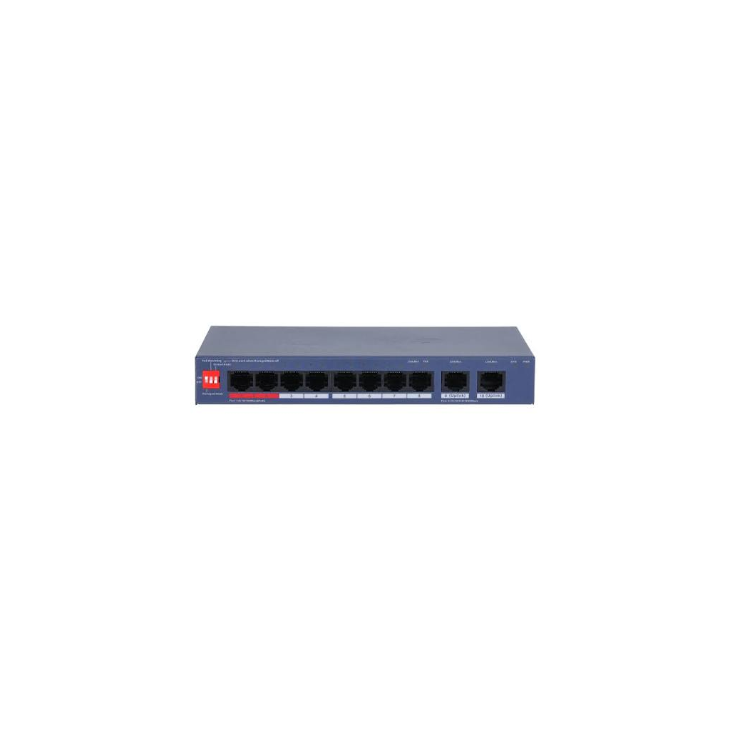 DAHUA CS4010-8ET2GT-110 8 Port, Megabit, PoE 110W, 2 Port Uplink, Cloud Yönetilebilir, Switch