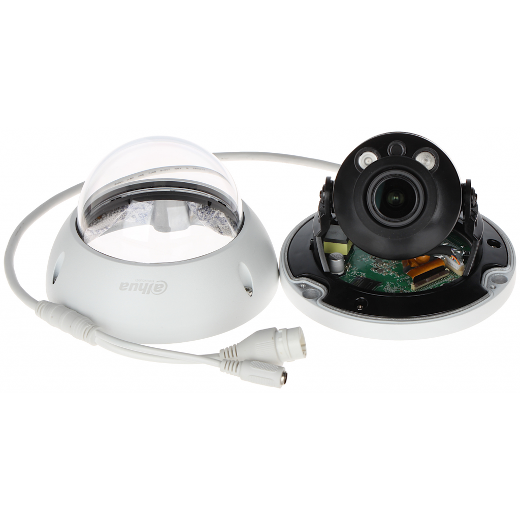 DAHUA IPC-HDBW1230R-ZS-2812-S5, 2Mpix, 2.8-12mm Motorize Lens, 40Mt Gece Görüşü, H265+, IP67, IK10, PoE, Dome, IP Kamera